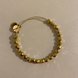 Alex and Ani Solstice Beaded Bangle Gold